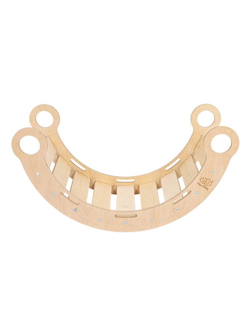 Grande Planche à Bascule pour Enfants classique en bois et échelle avec oreiller - Kiabi