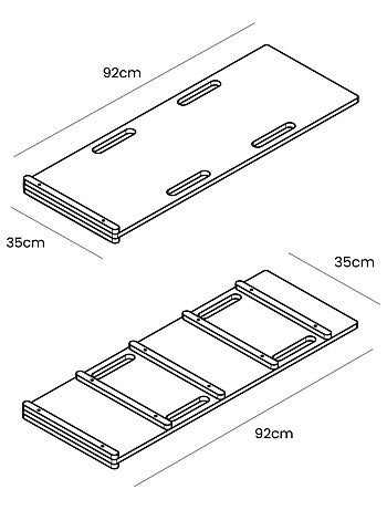 Grande Planche à Bascule pour Enfants classique et diapositive avec oreiller