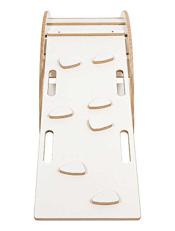 Grande Planche à Bascule pour Enfants en bois et échelle avec oreiller