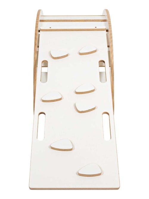 Grande Planche à Bascule pour Enfants en bois et échelle avec oreiller - Kiabi
