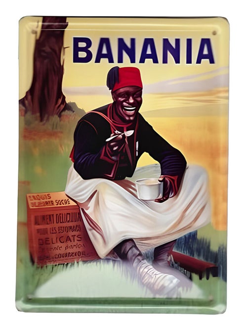 Grande plaque métal Banania - Kiabi