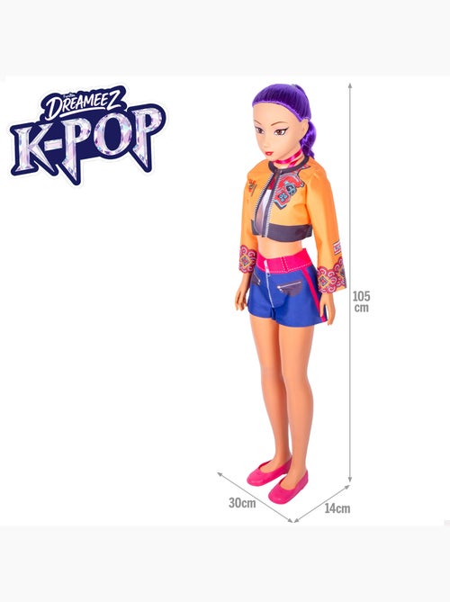 Grande poupée de 105 cm cheveux lilas +3 ans k-pop diva squad - Kiabi Grande poupée de 105 cm cheveux lilas +3 ans k-pop diva squad - Kiabi