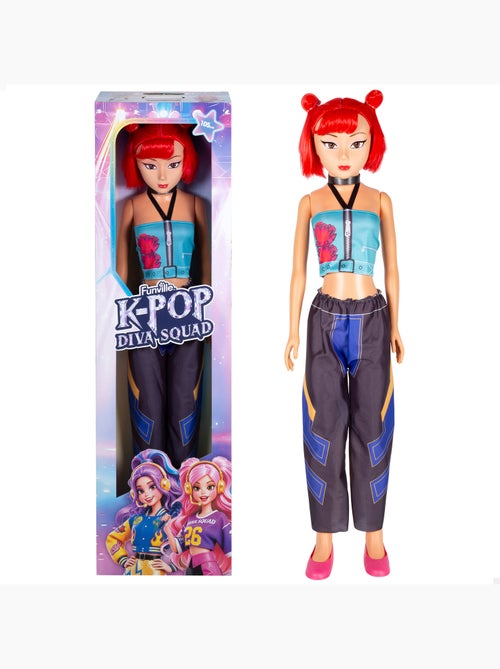 Grande poupée de 105 cm cheveux roux +3 ans k-pop diva squad - Kiabi Grande poupée de 105 cm cheveux roux +3 ans k-pop diva squad - Kiabi