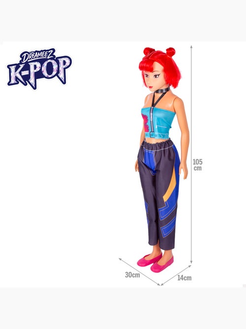 Grande poupée de 105 cm cheveux roux +3 ans k-pop diva squad - Kiabi Grande poupée de 105 cm cheveux roux +3 ans k-pop diva squad - Kiabi