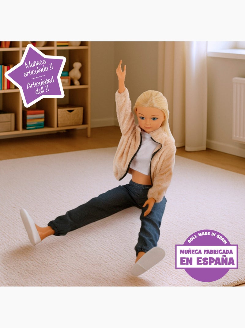 Grande poupée en jean 105 cm maria casual N/A - Kiabi