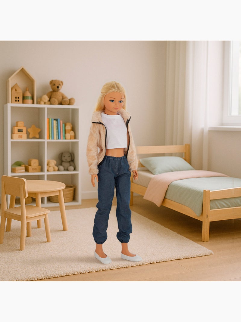 Grande poupée en jean 105 cm maria casual N/A - Kiabi