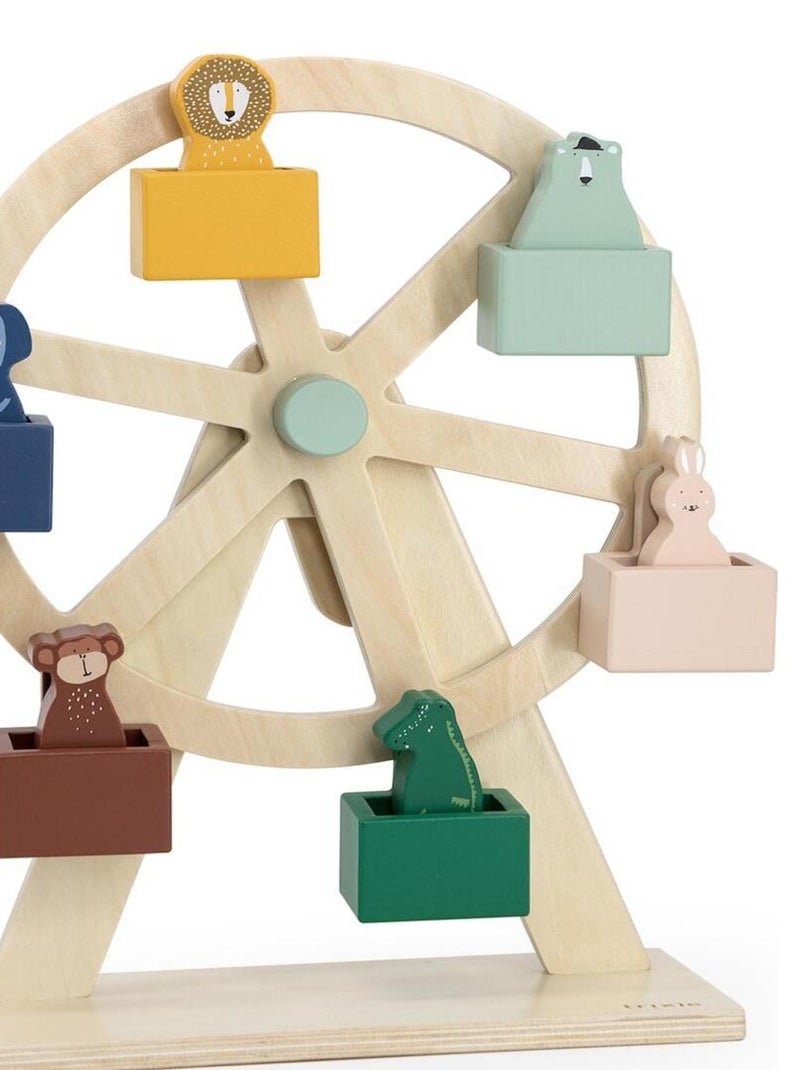 Grande roue des animaux en bois N/A - Kiabi