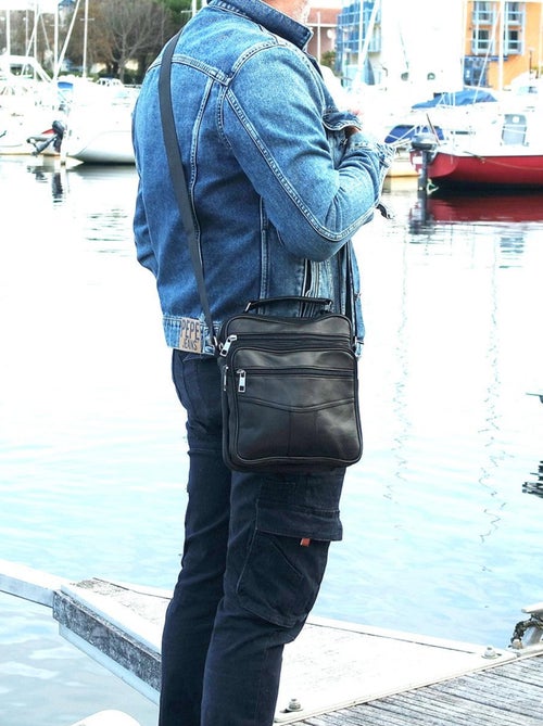 Grande sacoche cuir JUAN - Kiabi Grande sacoche cuir JUAN - Kiabi