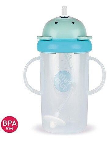 Grande Tasse anti fuite + paille lestée Ourson