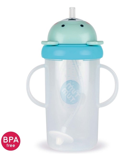 Grande Tasse anti fuite + paille lestée Ourson - Kiabi