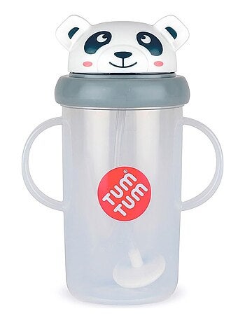 Grande Tasse anti fuite + paille lestée Panda