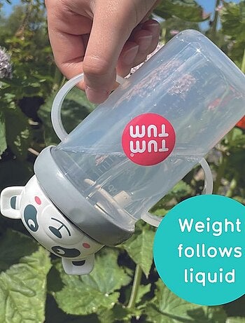 Grande Tasse anti fuite + paille lestée Panda