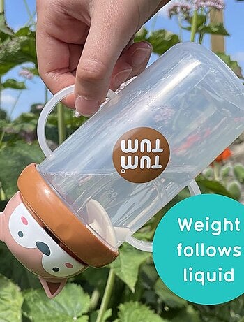 Grande Tasse anti fuite + paille lestée Renard