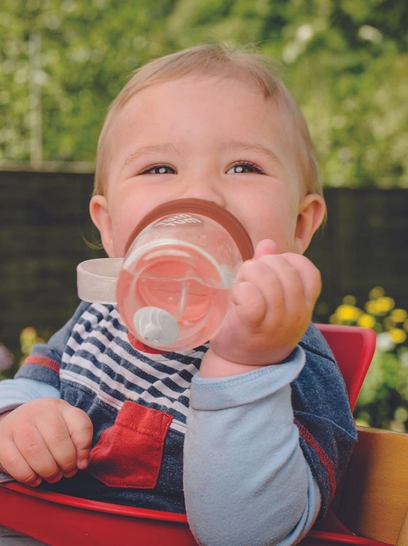 Grande Tasse anti fuite + paille lestée Renard Marron - Kiabi