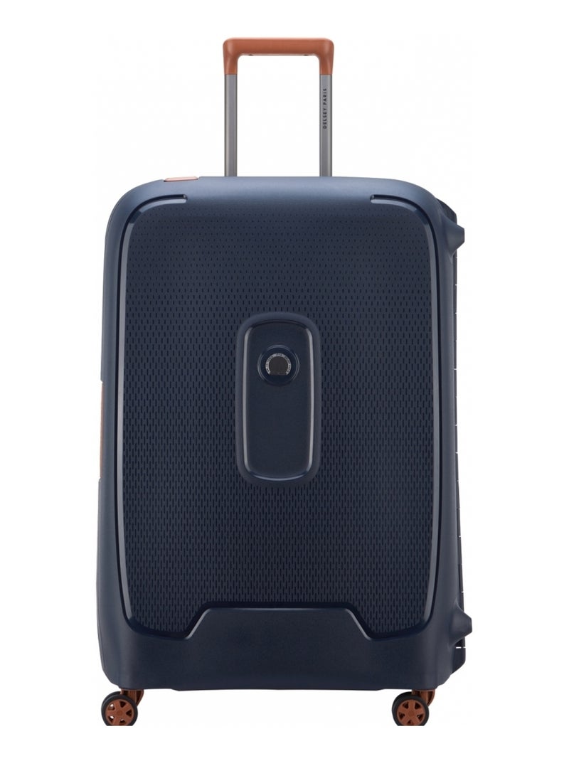 Grande valise rigide Moncey TSA polypropylène 76cm Bleu - Kiabi