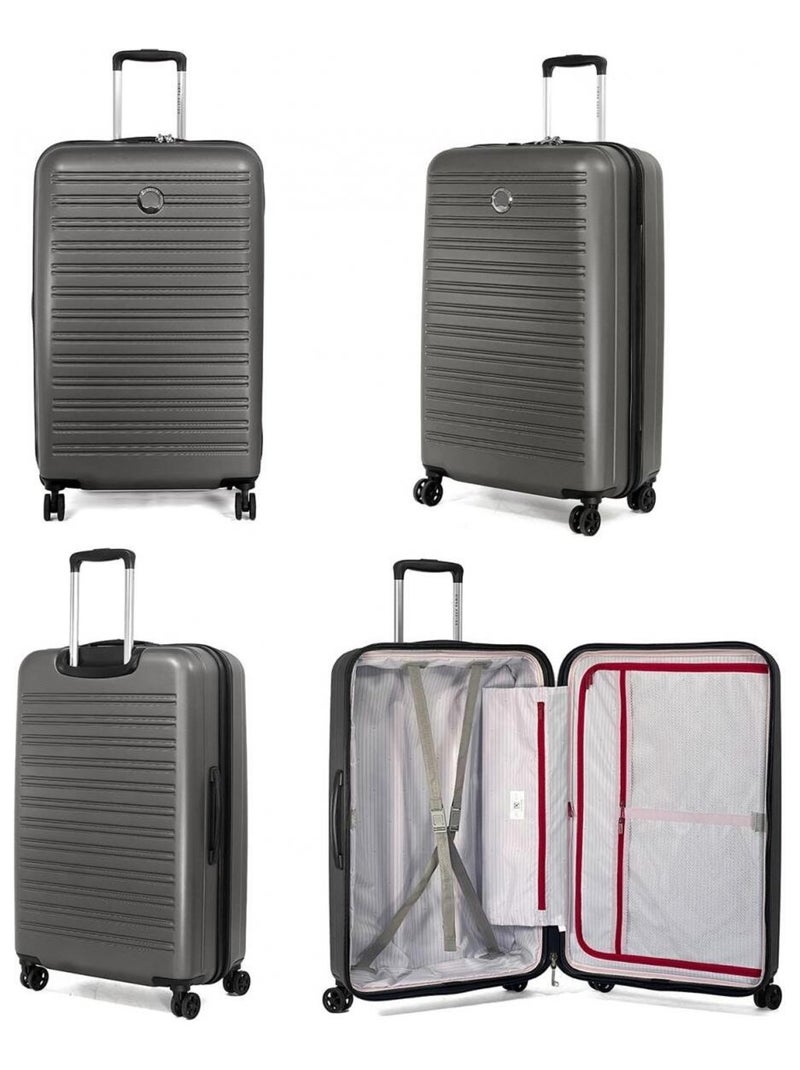 Grande valise rigide Segur 2.0 TSA polycarbonate 75.5cm Gris - Kiabi