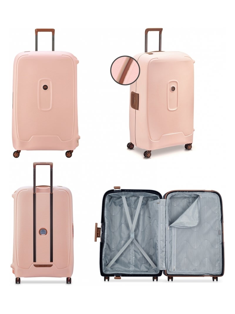 Grande valise XL rigide Moncey TSA polypropylène 82cm Rose - Kiabi