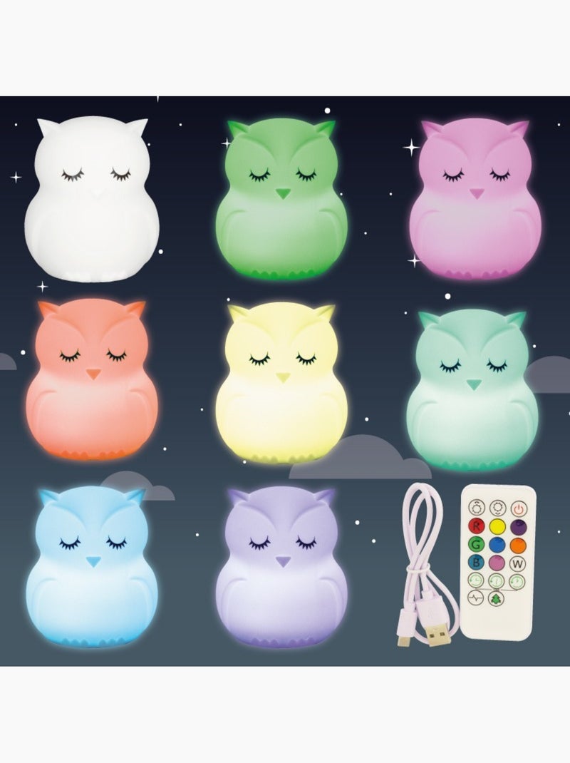 Grande veilleuse Hibou Blanc - Kiabi