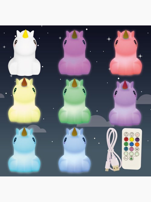 Grande veilleuse licorne - Kiabi
