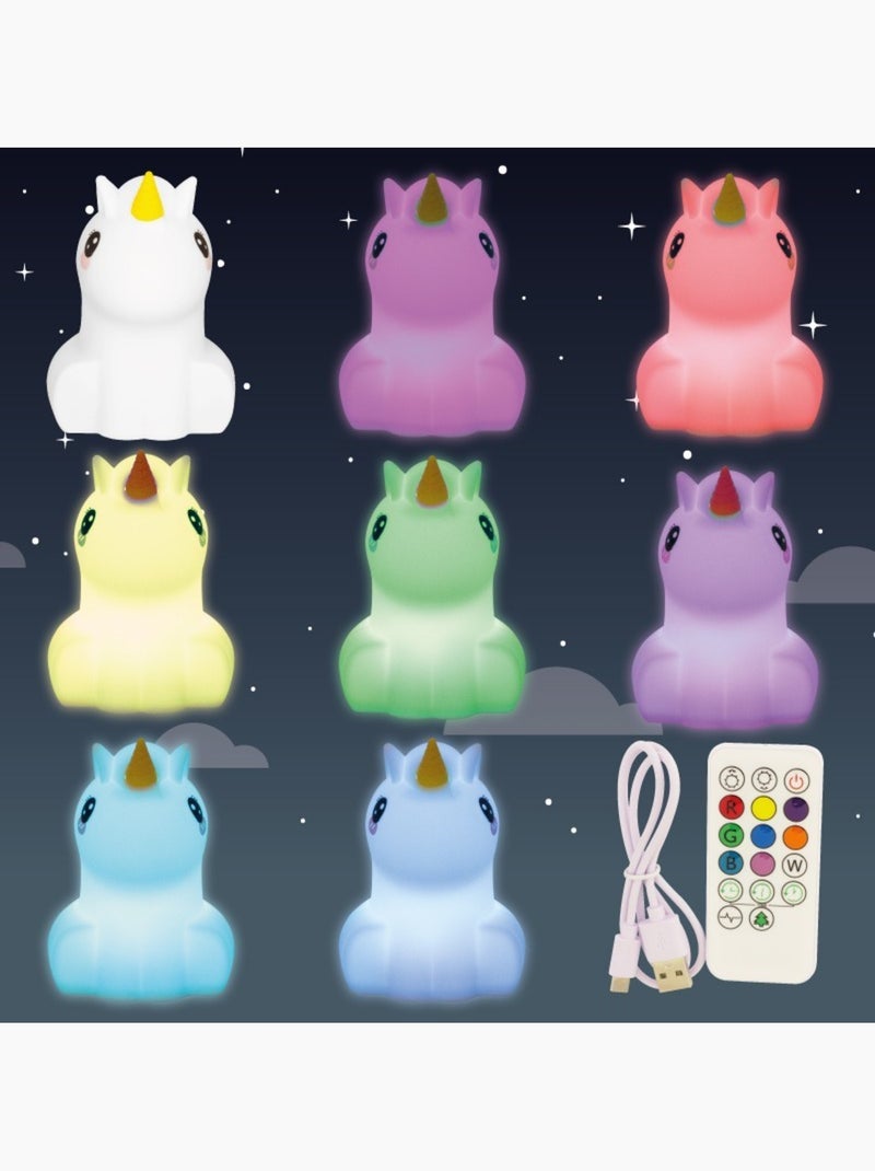 Grande veilleuse licorne Blanc - Kiabi