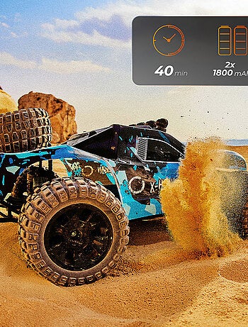 Voiture télécommandée OVERMAX Hooligan 2.0 - Vitesse 35 km/h - Portée 100 mètres - transmission 4x4