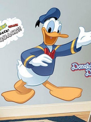 Grands stickers muraux repositionnables Donald