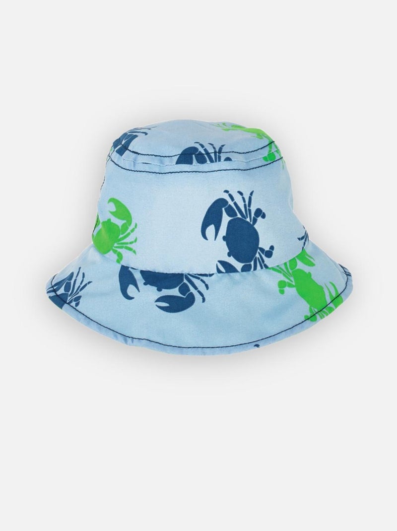 Graphique chapeau crabe Archimède Bleu - Kiabi