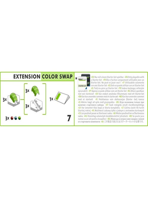 GraviTrax Bloc d'action Colour Swap - Extension pour circuits de billes créatifs - Kiabi