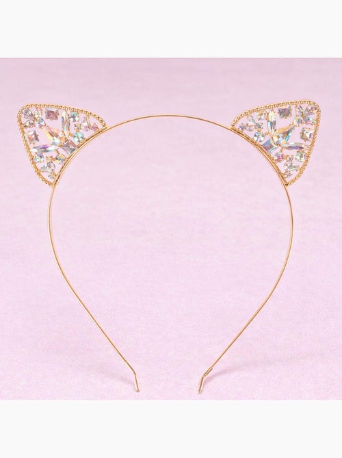 Great Pretenders | Bandeau à cheveux serre-tête chat strass - Kiabi
