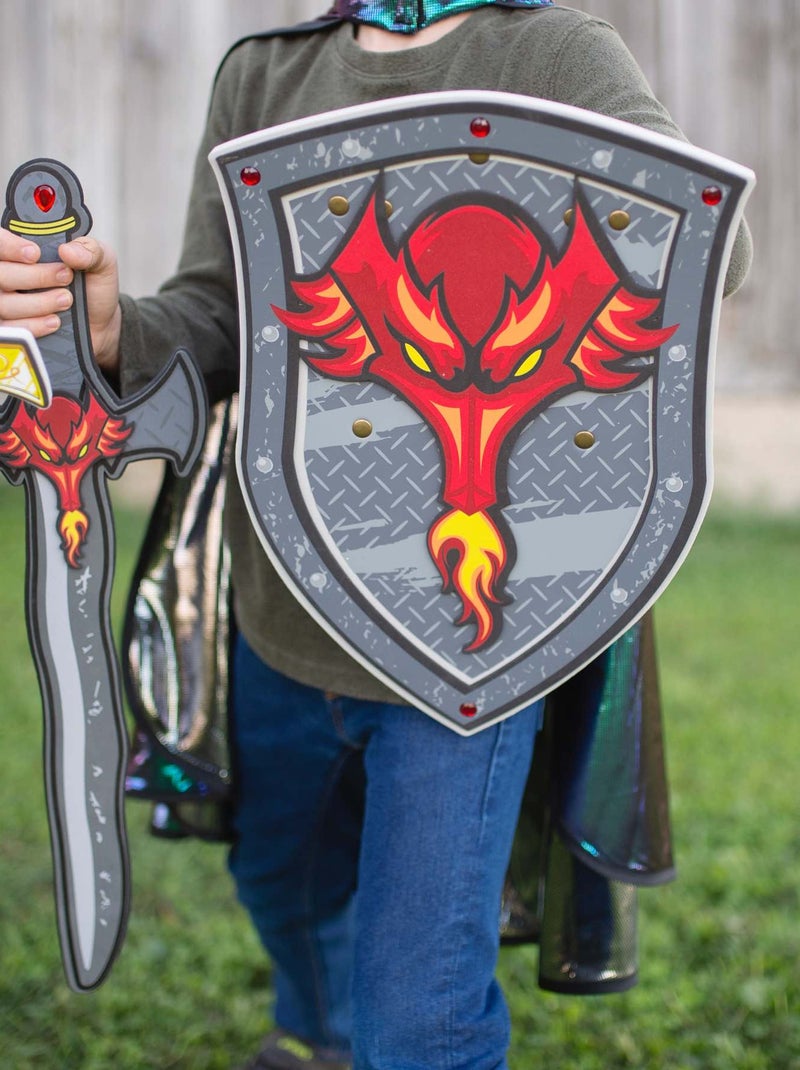 Great Pretenders | Bouclier de chevalier dragon en mousse Gris - Kiabi