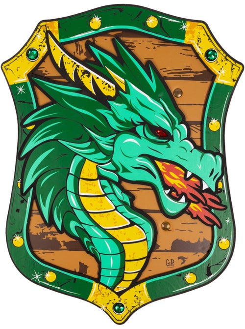 Great Pretenders | Bouclier de chevalier dragon vert en mousse - Kiabi