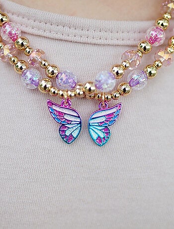 Great Pretenders | Collier d'amitié vœux de papillon BFF – Lot de 2 pièces