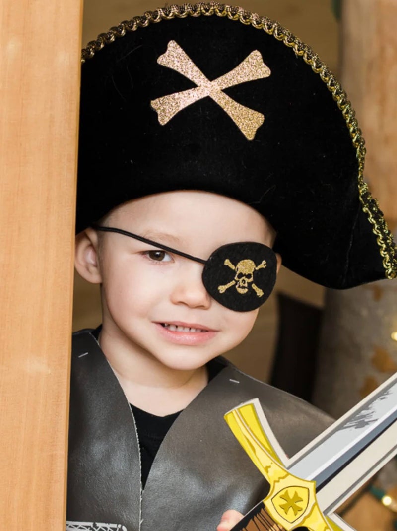 Great Pretenders | Déguisement cache-œil de pirate Noir - Kiabi