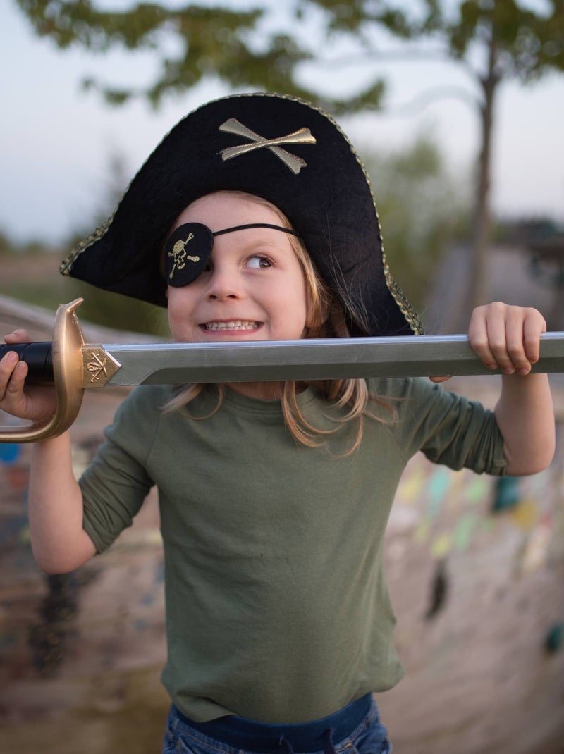 Great Pretenders | Déguisement cache-œil de pirate Noir - Kiabi