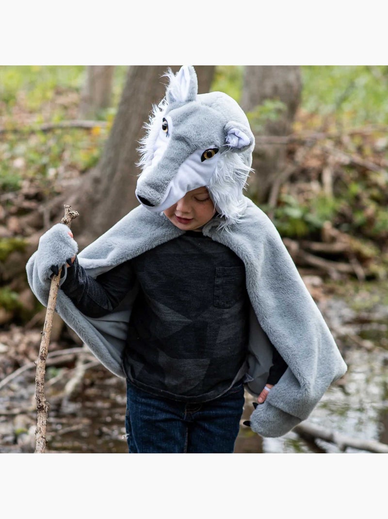 Great Pretenders | Déguisement enfant cape de loup Gris - Kiabi