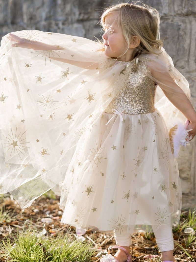 Great Pretenders | Déguisement enfant cape de princesse étoilée Ecru - Kiabi