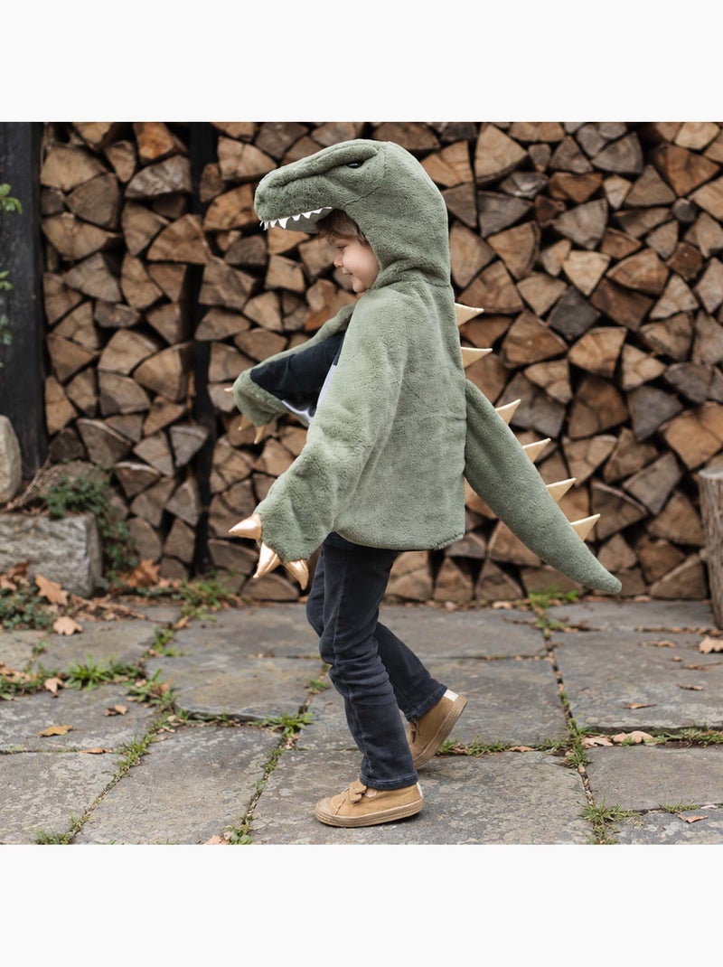 Great pretenders | déguisement enfant cape dinosaure t rex toute douce Vert - Kiabi