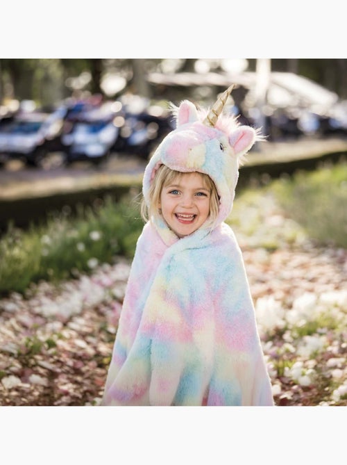 Great pretenders | déguisement enfant cape licorne arc en ciel super douce - Kiabi