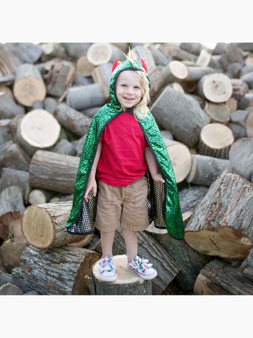 Great pretenders | déguisement enfant cape réversible chevalier dragon - Kiabi Great pretenders | déguisement enfant cape réversible chevalier dragon - Kiabi