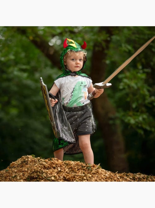 Great pretenders | déguisement enfant cape réversible chevalier dragon - Kiabi Great pretenders | déguisement enfant cape réversible chevalier dragon - Kiabi