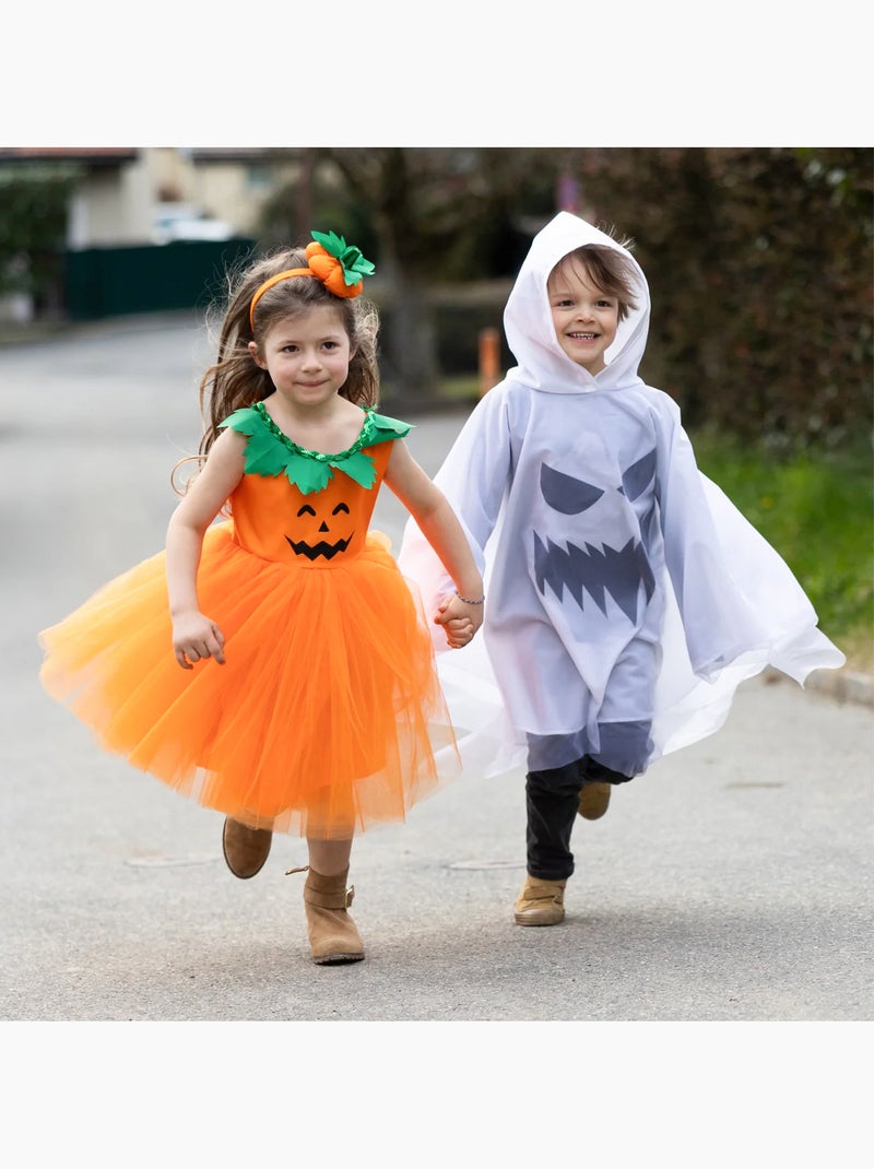 Great pretenders | déguisement enfant poncho à capuche fantôme halloween Blanc - Kiabi
