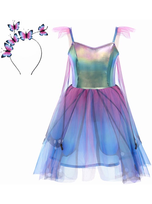 Great Pretenders | Déguisement enfant – Robe de fée papillon avec ailes et serre-tête - Kiabi
