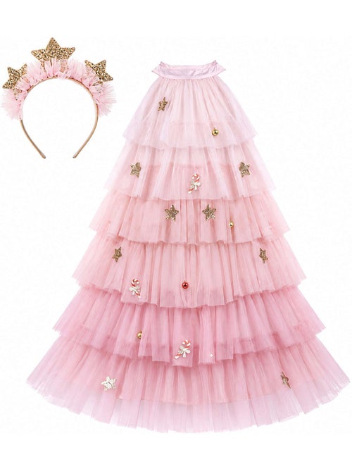 Great pretenders | déguisement enfant robe de princesse de noël avec serre tête - Kiabi