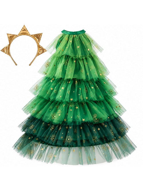 Great pretenders | déguisement enfant robe de princesse de noël avec serre tête - Kiabi Great pretenders | déguisement enfant robe de princesse de noël avec serre tête - Kiabi