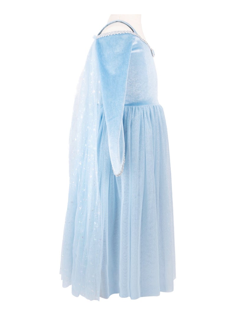 Great Pretenders | Déguisement enfant robe de princesse reine de glace en velours Bleu - Kiabi