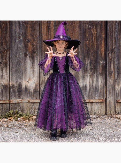 Great pretenders | déguisement enfant robe de sorcière araignée améthyste avec chapeau - Kiabi