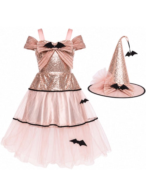 Great pretenders | déguisement enfant robe de sorcière glamour avec chapeau - Kiabi