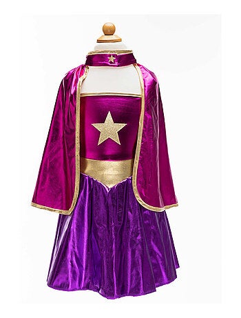 Great Pretenders | Déguisement enfant super-héroïne tunique cape masque