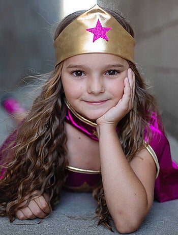 Great Pretenders | Déguisement enfant super-héroïne tunique cape masque