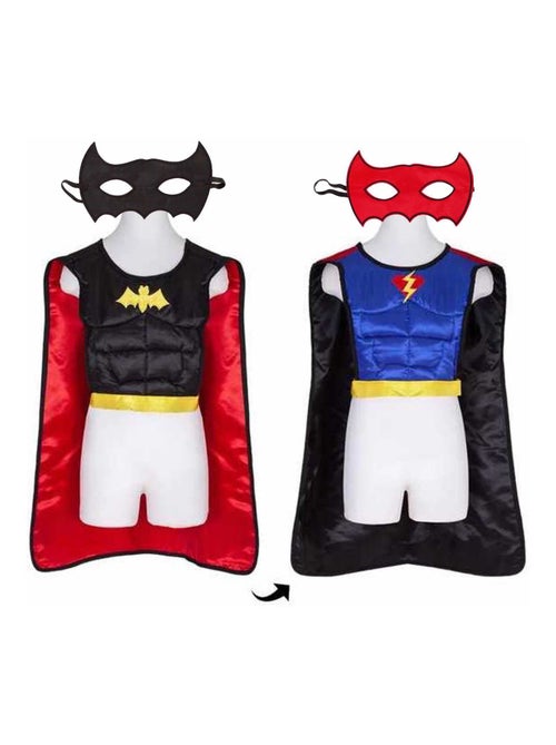 Great Pretenders | Déguisement enfant tunique réversible super-héros avec cape et masque - Kiabi